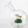 4.3Inch Mini Glass Bong Mushroom Hookah Dab Rig Recycler Water Bongs Bubbler Percolator tjocka rökrör med 14 mm skål