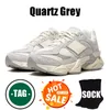 Gratis fraktdesigner 9060 2002R Nya Balanace Sneakers 530 Rinnande skor för män Kvinnor 550 Quartz Grey 327 Triple Black Phantom Rain Cloud Trainers Runners