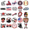 Partihandel högkvalitativ mjuk PVC CLOG CHARM CHARMS Baseball Team Decoration for Hole Shoe MLB Fit Ornament