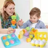Jouets d'intelligence Montessori oeufs 3D Puzzle jouets pour enfants apprentissage éducatif jouet mathématique enfants couleur forme reconnaître Match oeuf de Pâques 24327