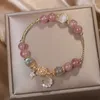 Braccialetti con ciondoli 1 pz moda unica petardo braccialetto di perline di cristallo amicizia vetro per ragazze stella luna nuvola fiore gioielli goccia Otscf