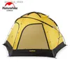 Tents and Shelters Naturehike Fallstreak Hole Super 4-6 People Tent Outdoors Camp Tent Group Camping Equipment Hexagonal Tent24327