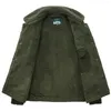 big size 6XL 7XL 8XL Thick Warm Winter Military Fleece Cargo jacket Male 100% cott Casual Air Force Flight Jacket men clothing d5vq#