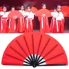 Decoratieve beeldjes 1PC Chinese Tai Chi Yoga Fan DIY Vechtsporten Vouwen Plastic Dans Effen Kleur Handgemaakt