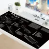 Pads Black AR 15 AK47 Gun Gaming Mouse Pad Gamer XL Custom HD Home Mousepad XXL Mousepads Soft Antipl -Office Office Rubber PC PAD