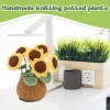 Knitting TLKKUE Sunflower Crochet Kits With Crochet Hook for Kids And Adults Professional Knitting Set DIY Handmade Craft Accessories