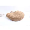 Evening Bags 1 Piece Beach Paper Rope Artificial Straw Tote Bag Handmade Purse Handbag Summer