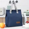 Storage Bags Portable Oxford Lunch Fresh Cooler Pouch For Office Students Convenient Box Tote Blue Pink Black Grey Food Container