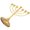 Candle Holders Candles Hanukkah Menorah Desktop Ornaments Holder Candlestick Metal Decor Vintage Candelabrum