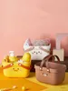 Storage Baskets Cartoon Portable Wash Basket Bathroom Wash Supplies Storage Basket Student Bath Basket Sorting Storage Box