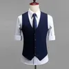 Haute Qualité Couleurs Solides Mariage Dr Groom Hommes Fi Design Slim Fit Gilet Formel Haut De Gamme Busin Costume Décontracté Gilet K7jK #