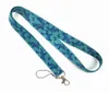 Nyckelringar 20st Vacker Butterfly Nychain Lanyards ID Badge Holder Card Pass Mobiltelefon USB Nyckelband