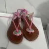 Женские сандалии плоские летние элегантные цветочные туфли дамы моды на пляж повседневные шлепанцы Мягкие подошва -слайды Zapatos