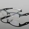 BCLEAR Brillengestell, attraktives Herren-Markendesign, komfortable TR90-Sportbrille, halbeckig, 240313