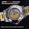Armbandsur Yelang herrkvinnor armbandsur japan nh36 rörelse lysande mekaniska klockor 100 m vattentät adamant klockring reloj a70
