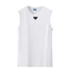 Designer Mens Vest Summer Slim-fit Sports breathable sweat absorption pure cotton black underwear with fashion men