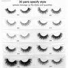 Faux-cils Visoflee 30/40/100 paires de cils de vison 3D avec plateau sans boîte cils complets faits à la main vison faux cils maquillage cils24327