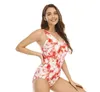 Nowy One Piece Swimodwear Multicolor Sexy Deep V Bikinis Sexy Set One Plaży One Piece Designer Swimsuit for Women 2023