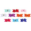 Vêtements de chien 10 pcs Barrettes d'arc pour petits chiens cheveux fleurs chiot arcs accessoires en polyester