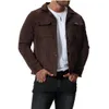 Męskie kurtki męskie kurtka sztruksowa gruba swobodna kolor płaszcza płaszcza męska vintage krótka długość sprężyna jesienna odzież wierzchnia dostawa appa dhsyj