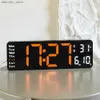 Desk Table Clocks 13 inch digital wall clock LED alarm clock with calendar remote control desk clock used for sensing wall adhesive clock in bedroom24327