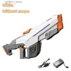 Gun Toys 2024 Full electric automatic water gun large capacity automatic water suction gun summer beach outdoor fighting toy240327