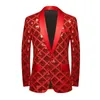 2023 New High Quality Handsome Fi Boutique Men's Stereo Square Sequin Casual Dance Suit Jacket Boutique Fi Suit Jacket p4T8#