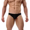 Sous-vêtements Yufeida 4pcs / lot sexy hommes slips sous-vêtements coton shorts taille basse mâle gay sissy culotte lingerie slip bikini pochette