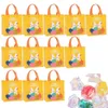 Party-Dekoration, Ostertüten für Kinder, 12 Packungen, Einkaufstaschen, Geschenkartikel mit Griffen, nicht gewebt, Happy Tote