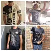 vintage męska koszulka 3D drukowane mechaniczne wzór narzędzia Zwykłe krótkie tle streetwearu TEES TOPS MĘKOWA MAŁNIE ODDZIAŁ I038#