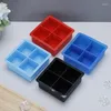 Baking Moulds Large Mould Big Square Ice Tray Silicone Maker Mold Whiskey Hockey Cocktail Bar Pub Wine Blocks Model