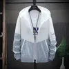 summer Hooded Jacket Men Women Waterproof Sun Protecti Clothing Fishing Hunting Clothes Quick Dry Skin Patchwork Windbreaker J19T#