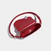 Kvällspåsar Mabula Woman's Red Simple Shoulder Bag Vegant Leather Sadel Purse Kvinnlig högkvalitativ klaffskydd Sling Crossbody Plånbok