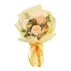 Decoratieve bloemen gehaakte tulp bloemboeket decoratie voltooid handgemaakt gebreid voor Moederdag cadeaus feest verjaardag thuis bruiloft