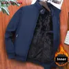 Nouvelles vestes d'hiver en polaire thermique pour hommes, couleur unie, veste d'hiver de luxe pour hommes, épaisse et chaude, veste décontractée pour hommes, manteau de busin U6XX #