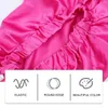 Berets 2 Pieces Silk Hair Bonnet Long Cap Elastic Sleep For Women Elasticity Braids Miss