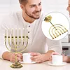 Candle Holders Israel Menorah Temple 7 Grad Holder Candelabrum Retro Stand Vintage 7-HEAD Chanukkah Candlestick