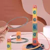 Novo círculo de nidificação brinquedo montessori blocos de construção sensorial bebê educacional arco-íris empilhamento copo jogando brinquedos para crianças