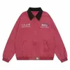 Retro Borduren Jassen Mannen Vrouwen Lente Herfst Casual Fi Bomber Uitloper Vrouwen Vintage Rose Varsity Zip Up Losse Jassen Nieuwe H5PR #