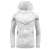 Män tunn sommarvattentät jacka Sun Protecti Jacket Moutain Vandring Fiske Casual Windbreaker Snabbtorkning Sport Hooded Coat V2EN#