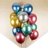 Party Decoration 50Pcs/Lot Colorf Balloon 10Inch Latex Chrome Metallic Helium Balloons Birthday Baby Shower Christmas Arch Decorations Dhlmy