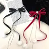 Hair Accessories Plush Ball Bowknot Clip Side Rhinestone Bow Crystal Duckbill Ponytail Headwear Sweet Barrettes