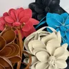 Flower Decoration Leather Belt For Women Luxury Designer Exaggerated PU Lace Up Waistband Rope Y2k Female 240327