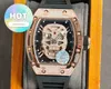 Designer Luxury RM Wrist Watch Mens Watch Watches Movement Automatic Light Jewelry Iced Out Classic Brand Fashion Custom Design Wrist Man