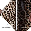 Fönsterklistermärken 1 ark leopard mönstrad värmeöverföring djurtryck htv hantverk film plagg kläder för t-shirt dekoration diy väskor