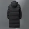 LG Down Jacket Hombres con capucha Down Coat Invierno Cálido Grueso Puffer Jacket White Duck Down Parkas Ropa de abrigo al aire libre Abrigo a prueba de viento s7Se #