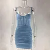 Платье-слинг Ins на осень с сексуальным платьем с камзолом до талии, стильная мини-юбка с запахом на бедрах 835479