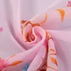 Mode nouvel été mince écharpes châles crème solaire plage imprimé fleuri femmes en mousseline de soie Hijab châle