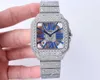 5A One Piece Popular Quartz Full Function Mossanite Jewelry Mens Luxury Womens Quartz Watch