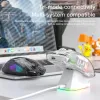 Möss X2 Pro Wireless Mouse Mini Portable High Precision Mouse Justerbar DPI 2,4 GHz RGB -belysningsmöss med magnetisk laddning S